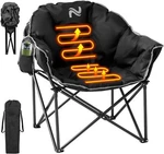 Slsy Oversized Heated Camping Outdoor Chairs For Sport Padded 500LB. Fixed Price $69.99.