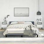 Frame With Headboard Platform Base Upholstered Bedroom Furniture Vidaxl. Fixed Price $127.99.