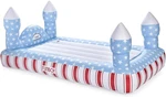 Inflatable Red, White & Blue Castle Bed Air Mattress Perfect For 4TH Of July. Fixed Price $99.45.