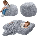 Kids Bean Bag Chair Turn Into Beag Bed, Dinosaur Toddler For. Fixed Price $77.33.