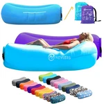 Nevlers Blue Purple Inflatable Lounger Pack - 210T Polyester Sofa Chair Ba. Fixed Price $64.99.