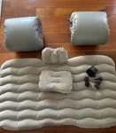Suv Car Air Mattress Camping Bed Back Seat Portable Pillows With Pump 50X29". Fixed Price $24.99.