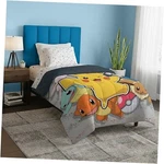 Pokemon Size Bed Bag Set, Pikachu Charmander Squirtle Twin Battle Squad. Fixed Price $61.75.