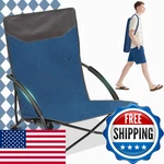 Sekey Portable Beach Chair, Lightweight Camping With Carry Bag, Low Foldin. Fixed Price $52.28.