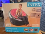 Intex Empire Chair Inflatable Lounge Seat Pink - Indoor Use 44X43X27 New. Fixed Price $45.99.