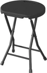 Garvee Folding Stool Chair With Handle, 18 Inch Portable Round Foldable. Fixed Price $31.40.