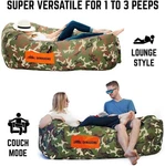 Chillbo Shwaggins Inflatable Lounger Chair Couch Sofa Bed Camping Camo - New!. Fixed Price $39.99.