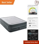 Queen 22IN Dura-beam Inflatable Air Mattress With Built-in Pump Comfort. Fixed Price $141.28.