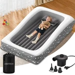 Abdtech Inflatable Toddler Travel Bed - 67'' Large Size Safety Kids Air Mattress. Fixed Price $66.02.