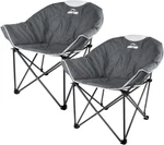 Suntime Oversize Padded Moon Chair 2-PACK Portable & Comfortable Outdoors. Fixed Price $166.99.