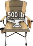 Black Sierra Oversize High Back Camping Chair 500LBS Heavy Duty Xl Portable. Fixed Price $149.99.