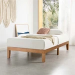 Mellow Naturalista Classic 12 Inch Solid Platform Bed With Wooden Slats,.... Fixed Price $195.80.