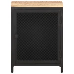 Cabinet Nightstand End Table For Bedroom Office Solid Rough Wood Mango Vidaxl. Fixed Price $122.99.