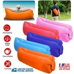 2X Inflatable Lounger Sofa Lazy Bed Travel Camping Blow Up Beach Chair & Bag. Fixed Price $39.99.