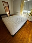Serta Queen Size Extra Meridian Matress With Box Spring Supports. Fixed Price $275.00.