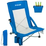 Xgear Beach Chair Sturdy 21.26 25.98 27.55 Inches, 1-BLUE. Fixed Price $82.68.