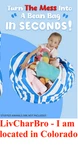 Heavy Canvas Stuffed Animal Storage Bean Bag Cover Handle Blue & White Stripes. Fixed Price $20.81.