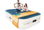 Dr. Air Queen Mattress With Built-in Pump, 18" Raised Blow Up 800 Lbs New!. Fixed Price $59.99.