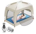 Qpau Inflatable Toddler Bed With Tent & Pump For Camping/travel. Fixed Price $70.50.