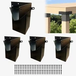 4-PIECE Right-angle Bracket Set 4X4 Outdoor Structures And Platforms. Fixed Price $35.99.