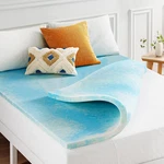 2 Inch Swirl Gel Aerobreeze Cooling Air Flow Memory Foam Mattress Topper, Dorm. Fixed Price $158.45.