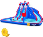 Mega Sport Inflatable Triple Slide Park With Splash Pool & Air Pump Included. Fixed Price $1666.99.