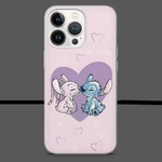 Disney Stitch & Angel Love Phone Tough Case, Idea Gift For Fans. Fixed Price $19.00.
