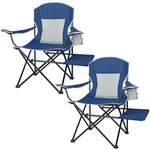 Xgear Camping Chairs 350LBS Capacity, Heavy Duty Folding With Side Tabl.... Fixed Price $100.27.