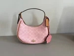 Coach CDW86 Emily Shoulder Bag Signature Canvas Powder Pink. Fixed Price $199.00.