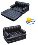 Folding Inflatable Sofa Bed, Queen Size Air Mattress For Camping, Rv Use. Fixed Price $102.00.