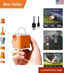 Battery-powered Air Pump With Bright Camping Light Perfect For Outdoor Use. Fixed Price $29.99.