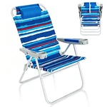 Beach Chair Folding High Seat 17 Tall Lightweight Aluminum Sunnyfeel Adults. Fixed Price $154.99.