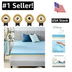 Queen 4-INCH Green Tea Cooling Gel Memory Foam Topper Ultimate Sleep Upgrade. Fixed Price $269.99.