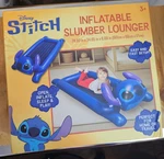 Disney Stitch Inflatable Slumber Lounger. Fixed Price $29.99.