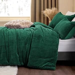 Chixpace Fluffy Queen Comforter Set Green Leaves Faux Fur Bedding, Ultra-soft. Fixed Price $86.23.