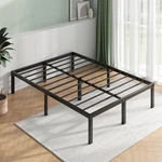 Novilla 14" Metal Platform Bed Frame Full Size Storage Space Under - Black. Fixed Price $72.85.