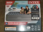 Intex 18" Dura Beam Deluxe High Raised Airbed Mattress With Built-in Pump Queen. Fixed Price $69.99.