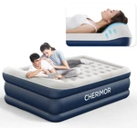 Queen Air Mattress With Built Pump, 20.5" Elevated Integrated Pillow Top B.... Fixed Price $246.74.