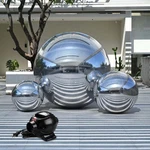 Yescom 3PCS Big Shiny Inflatable Mirror Balls With Electric Air Pump 20"/32"/59". Fixed Price $449.90.