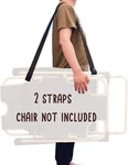 (2 Pack) Adjustable Beach Chair Carry Strap, Folding Large, Black. Fixed Price $20.08.