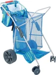 Rio Beach Wonder Wheeler Deluxe Utility, Lawn, And Foldable Cart, Blue .... Fixed Price $155.68.