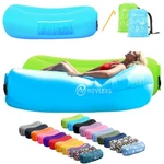 Nevlers Inflatable 2 Pack Blue & Green Blow Up Lounger Beach Chair Travel Bag. Fixed Price $47.99.