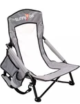 Sunnyfeel Low Folding Beach Chairs For Adults, Portable Lightweight Grey. Fixed Price $42.99.