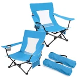Joyfair Beach Camping Chair (2 Pack), 27 X 23 26 Inches, Blue. Fixed Price $81.83.
