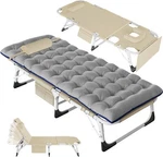 Slsy Sleeping Cots For Adults 5-POSITION Face Down Folding Chaise Lounge Chairs. Fixed Price $79.99.