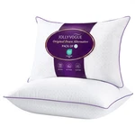 Jollyvogue Pillows Size Set Of 2, Washable King, White & Purple. Fixed Price $43.53.