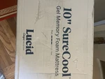 Lucid 10" Surecool Gel Memory Foam Mattress Medium LU10TT3PMF Twin Size. Fixed Price $229.99.