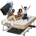 Air Mattress Queen Self Inflating Portable Rolling Case Oaktiv Peakrest Frame. Fixed Price $557.99.