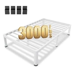 Maf 14 Inch Twin Metal Platform Bed Frame White With Round Corner Legs, 3000 .... Fixed Price $116.46.