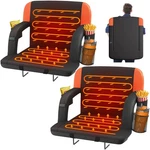 Stadium Seat 23 Wide 2PCS Heated Dual Sided Back Support Orange Portable Hoperan. Fixed Price $209.99.
